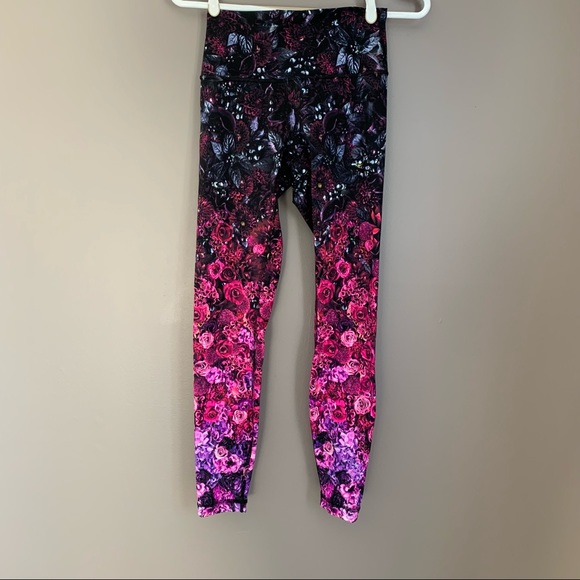 Lululemon Wunder Under In Bloom Leggings 8 - Picture 3 of 9